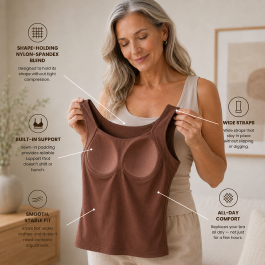 The Everyday Comfort Built-In Bra Tank By Comforti™